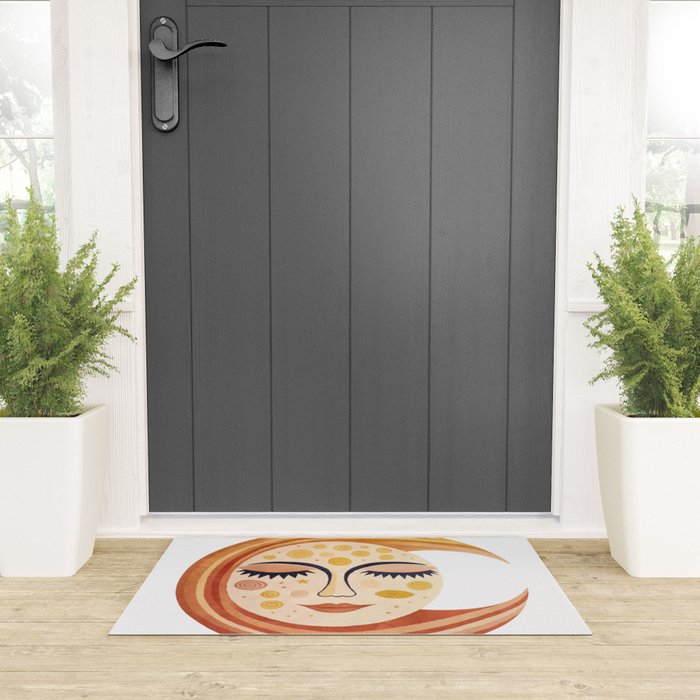 Whimsical Moon Magic Boho Dreams Welcome Mat Gallery Image 3