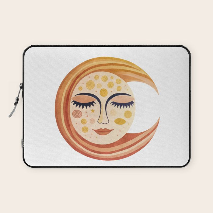 Whimsical Moon Magic Boho Dreams Laptop Sleeve Gallery Image 1