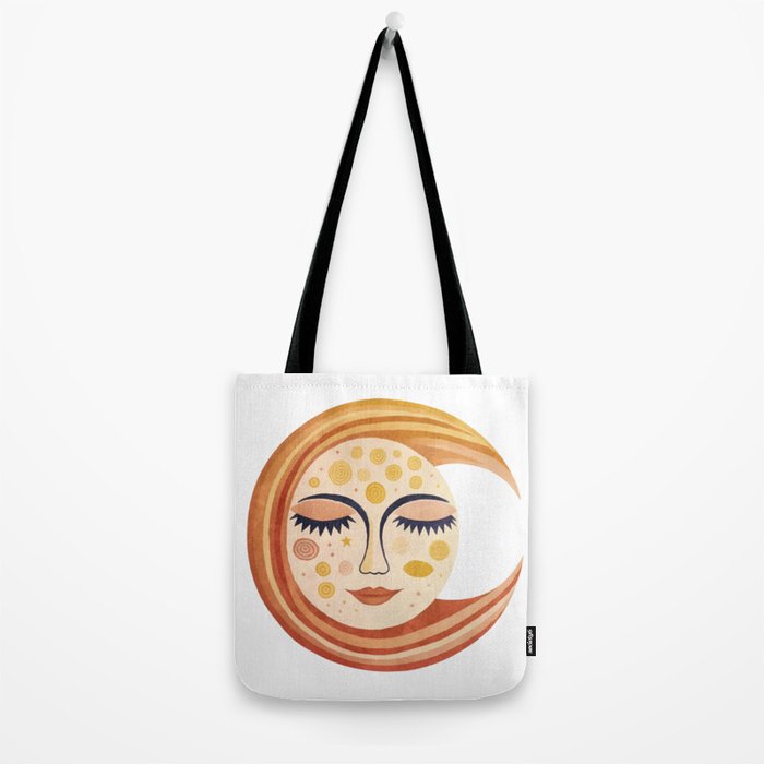 Whimsical Moon Magic Boho Dreams Tote Bag Gallery Image 2