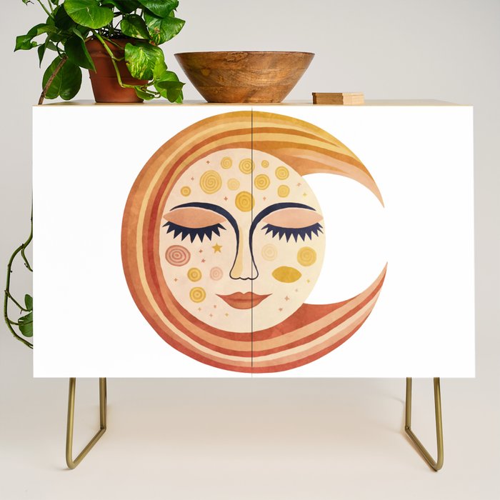Whimsical Moon Magic Boho Dreams Credenza Gallery Image 1