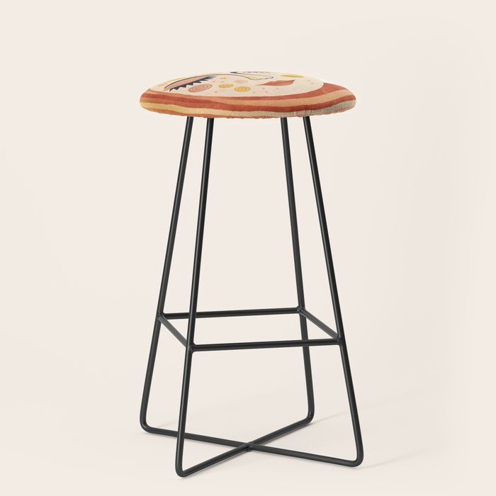 Whimsical Moon Magic Boho Dreams Stool Gallery Image 1