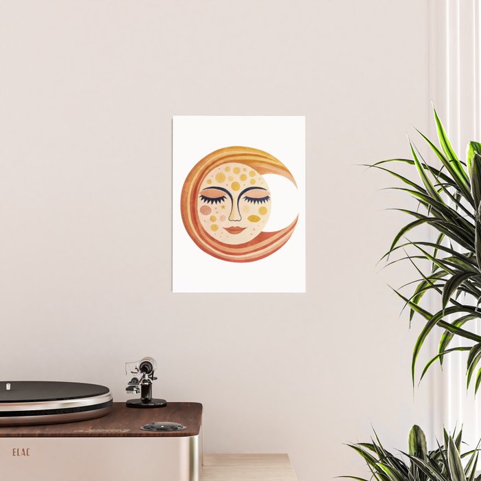 Whimsical Moon Magic Boho Dreams Poster Gallery Image 2