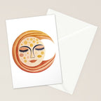 Whimsical Moon Magic Boho Dreams Stationery Card Gallery Image 2