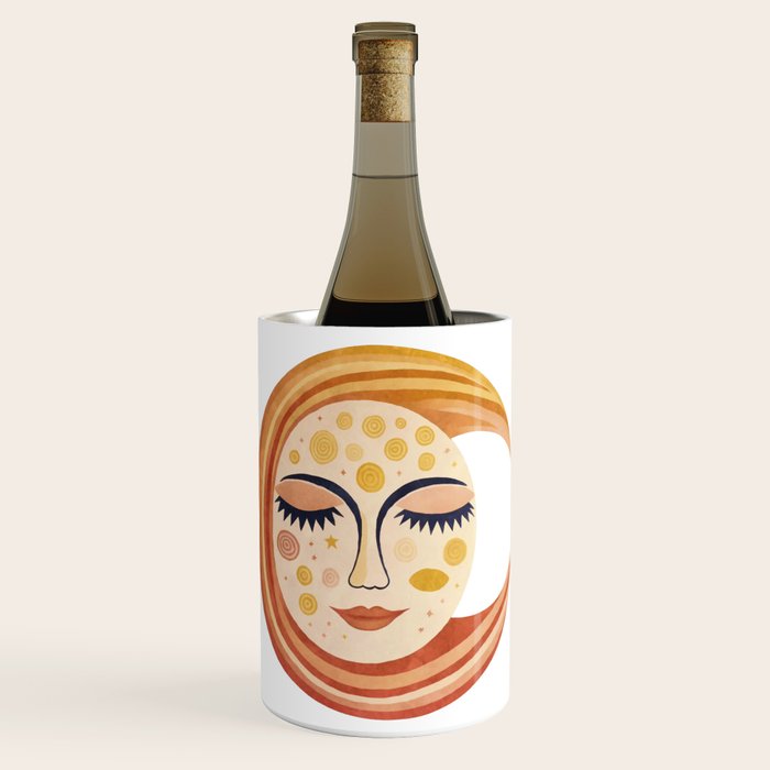 Whimsical Moon Magic Boho Dreams Wine Chiller Gallery Image 1