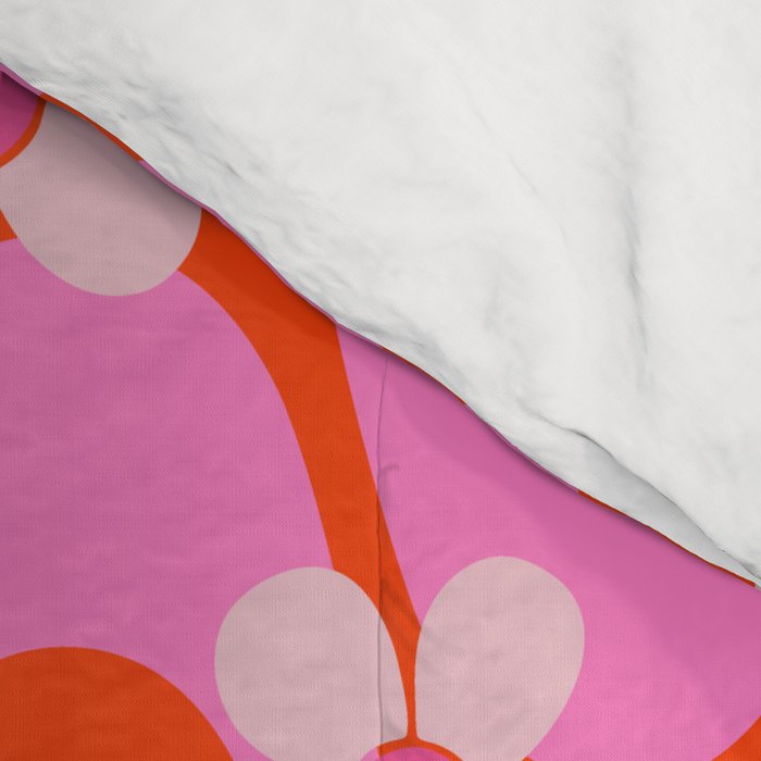 Groovy Pink Flower Power Comforter Gallery Image 4