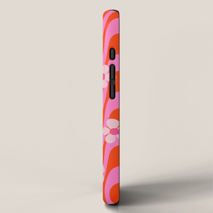 Groovy Pink Flower Power iPhone Case Gallery Image 2