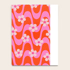 Groovy Pink Flower Power Notebook Gallery Image 4