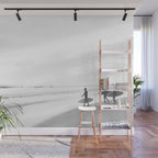 BW Surfer, Ocean Surf, California Dream, Beach Decor, Wave Surfers, Ocean Shore Wall Mural Gallery Image 1
