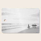 BW Surfer, Ocean Surf, California Dream, Beach Decor, Wave Surfers, Ocean Shore Cutting Board Gallery Image 1