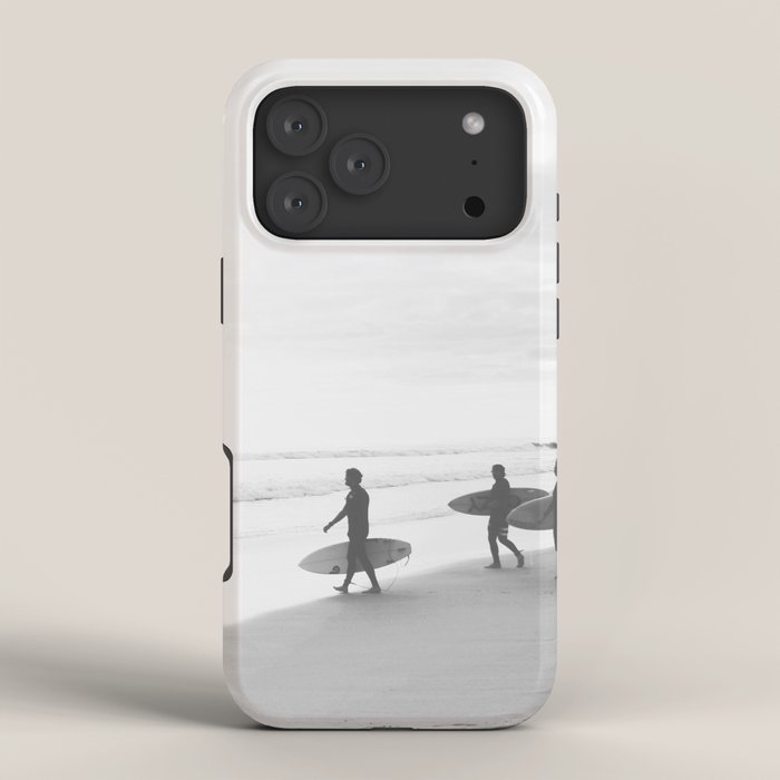 BW Surfer, Ocean Surf, California Dream, Beach Decor, Wave Surfers, Ocean Shore iPhone Case Gallery Image 4