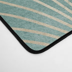 Art Deco Fans Pattern in Teal Desk Mat Gallery Image 4