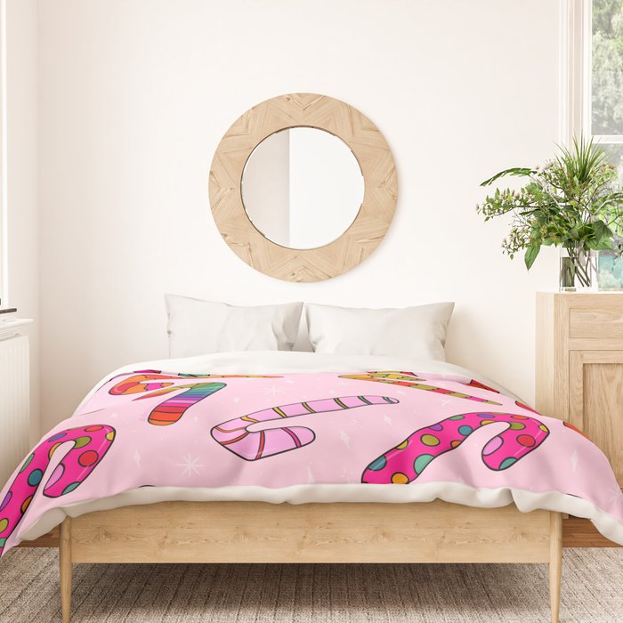 Rainbow Candy Canes Duvet Cover Gallery Image 3