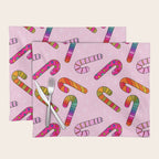 Rainbow Candy Canes Placemat Gallery Image 1