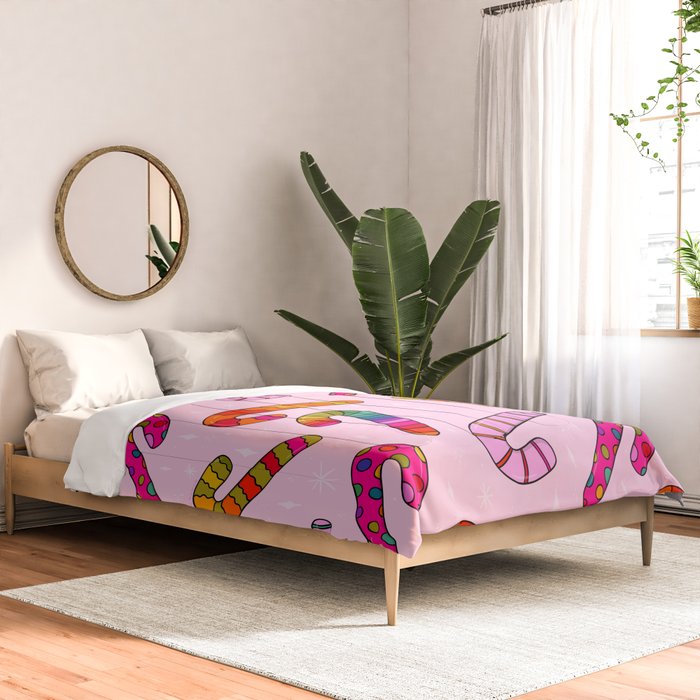 Rainbow Candy Canes Comforter Gallery Image 2