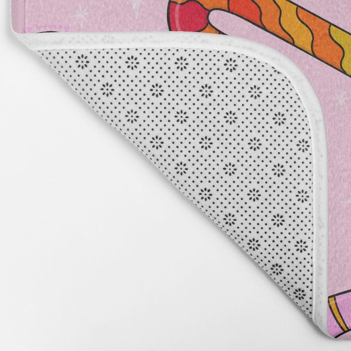 Rainbow Candy Canes Bath Mat Gallery Image 2
