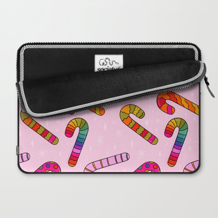 Rainbow Candy Canes Laptop Sleeve Gallery Image 2