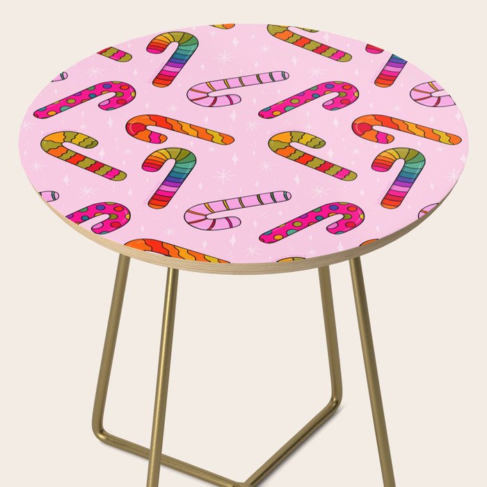 Rainbow Candy Canes Side Table Gallery Image 2