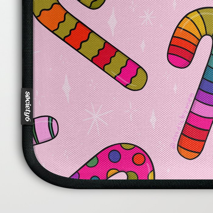 Rainbow Candy Canes Laptop Sleeve Gallery Image 3
