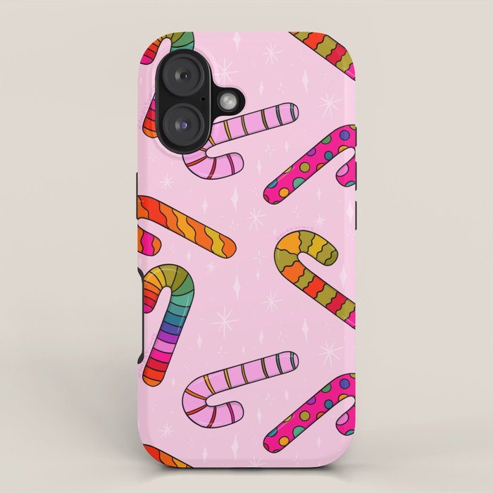 Rainbow Candy Canes iPhone Case Gallery Image 1
