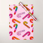 Rainbow Candy Canes Wrapping Paper Gallery Image 1