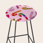 Rainbow Candy Canes Stool Gallery Image 2