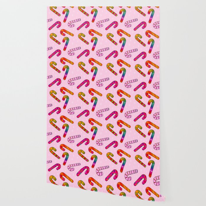 Rainbow Candy Canes Wallpaper Gallery Image 2