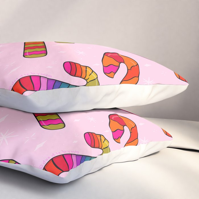 Rainbow Candy Canes Pillow Sham Gallery Image 3
