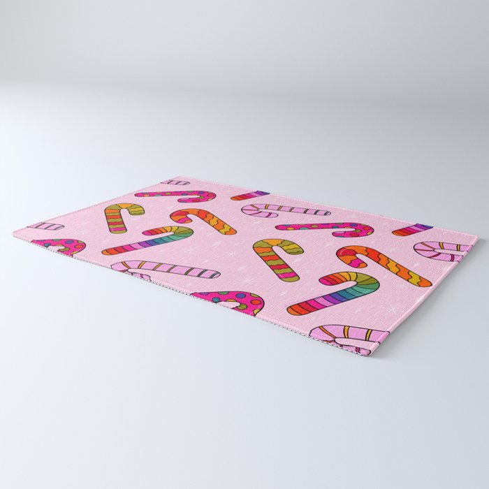Rainbow Candy Canes Rug Gallery Image 3