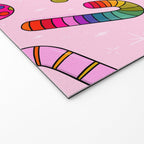 Rainbow Candy Canes Welcome Mat Gallery Image 2