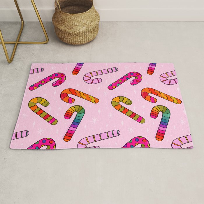 Rainbow Candy Canes Rug Gallery Image 1