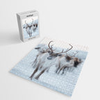 Reindeer in the Snow - Nordic Wildlife Photography Print Jigsaw Puzzle Gallery Image 2