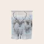 Reindeer in the Snow - Nordic Wildlife Photography Print Wall Hanging Gallery Image 1