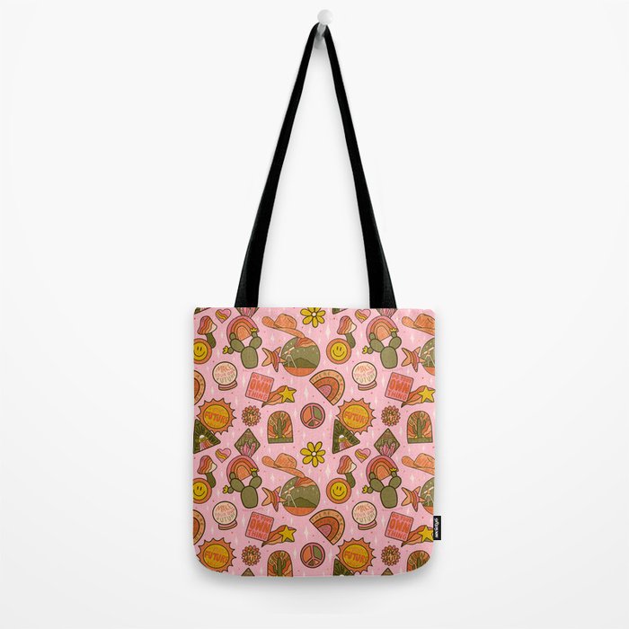 Fall Patch Print Tote Bag Gallery Image 2