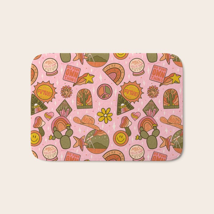Fall Patch Print Bath Mat Gallery Image 1