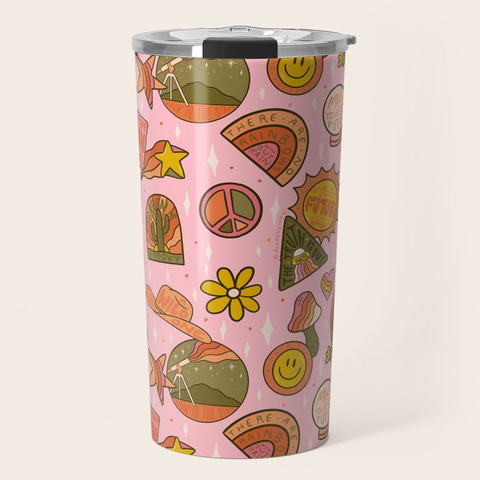 Fall Patch Print Travel Mug Gallery Image 1