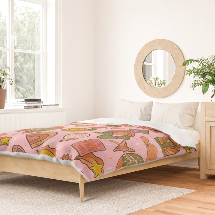 Fall Patch Print Duvet Cover Gallery Image 2