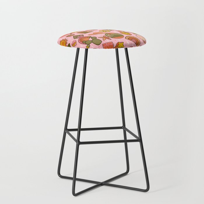 Fall Patch Print Stool Gallery Image 1
