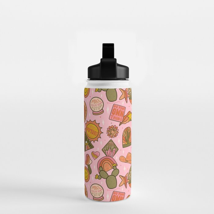 Fall Patch Print Water Bottle Gallery Image 2