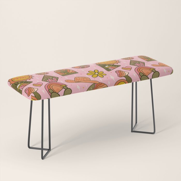 Fall Patch Print Bench Gallery Image 1