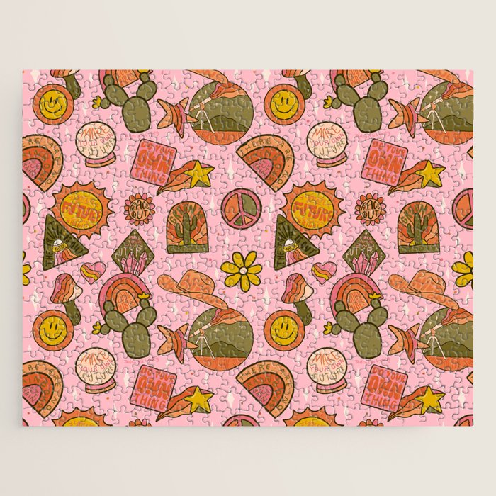 Fall Patch Print Jigsaw Puzzle Gallery Image 1