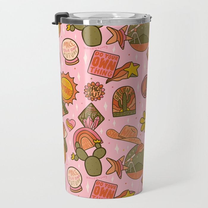 Fall Patch Print Travel Mug Gallery Image 3