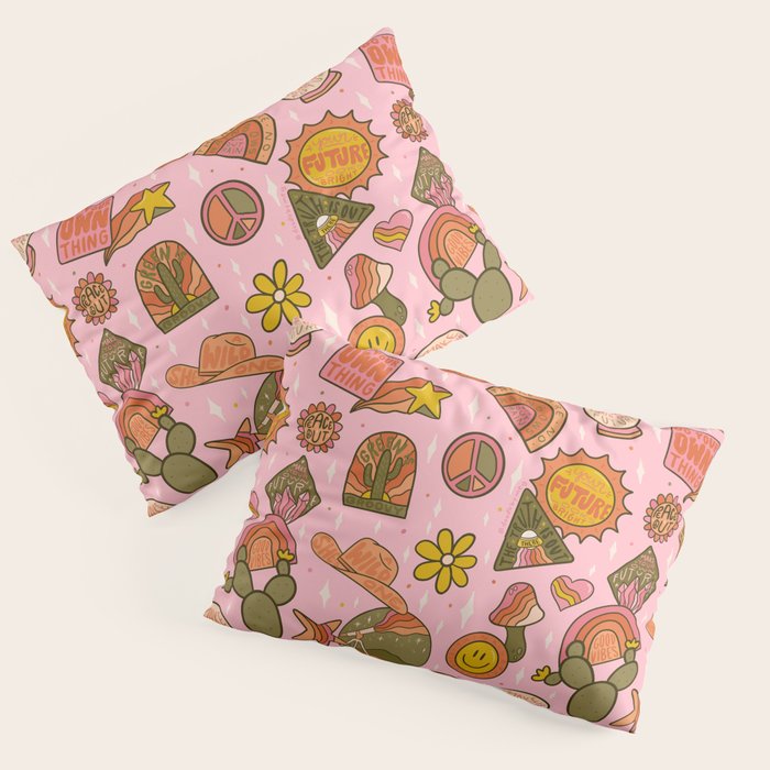 Fall Patch Print Pillow Sham Gallery Image 1