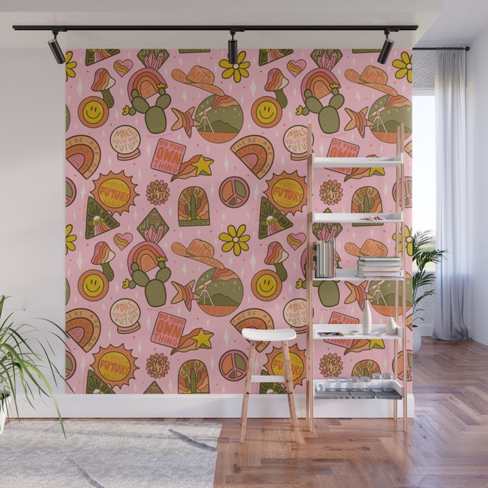 Fall Patch Print Wall Mural Gallery Image 1