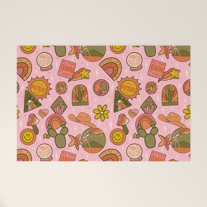 Fall Patch Print Welcome Mat Gallery Image 1