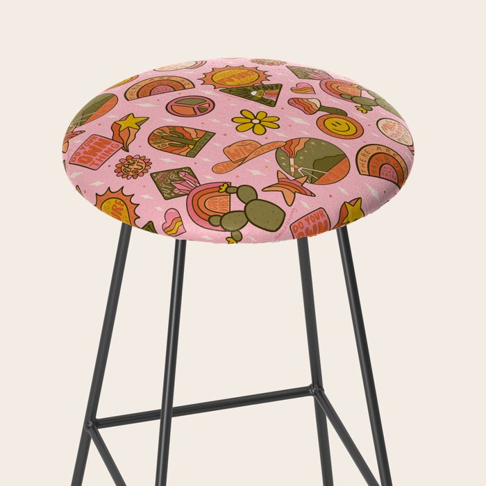 Fall Patch Print Stool Gallery Image 2