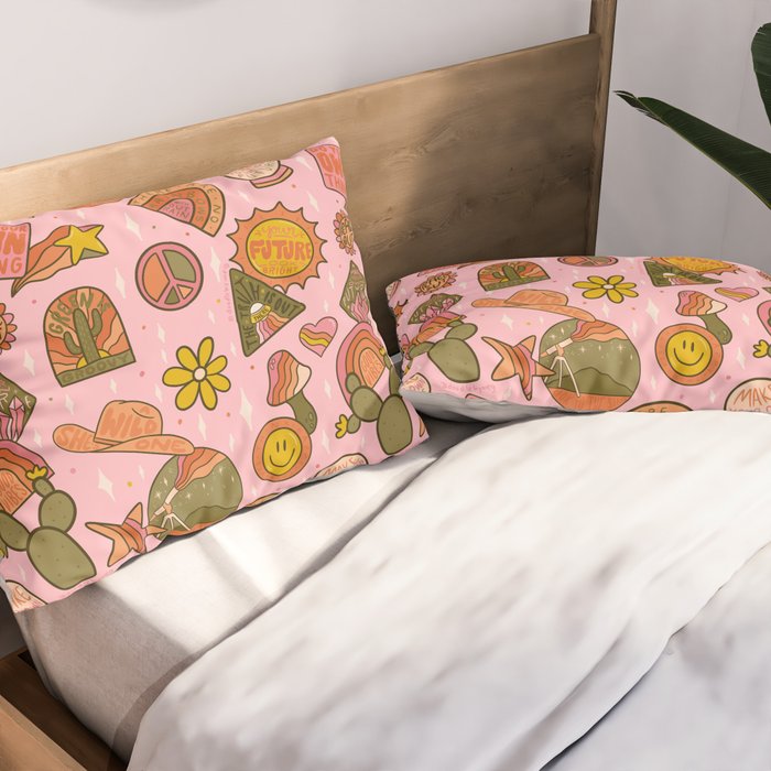Fall Patch Print Pillow Sham Gallery Image 2