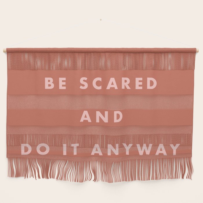 Inspirational Bravery Quote in Terra Cotta Wall Hanging Gallery Image 1
