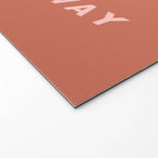 Inspirational Bravery Quote in Terra Cotta Welcome Mat Gallery Image 2