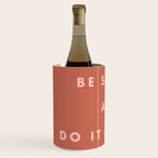 Inspirational Bravery Quote in Terra Cotta Wine Chiller Gallery Image 2