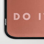 Inspirational Bravery Quote in Terra Cotta Laptop Sleeve Gallery Image 3